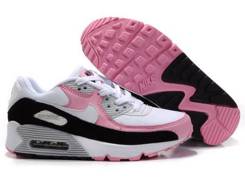 Nike Air Max 90 Womenss Shoes Wholesale Black White Pink On Sale